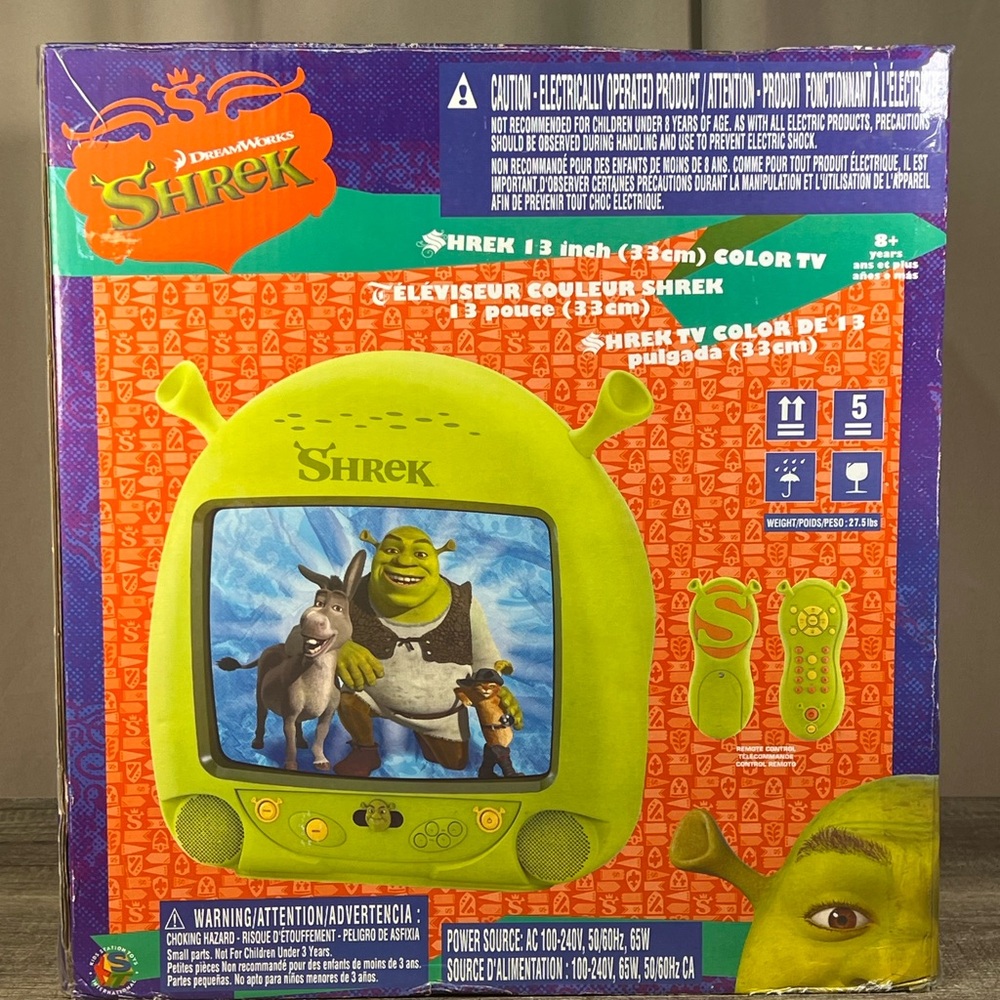 Dreamworks SHREK TV Television 2006 2007 vintage Ultra Rare NEW IN BOX UNOPENED